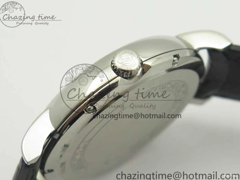 MIROTIME 0321 Portofino Automatic SS TWF 1:1 Best Edition Black Dial on Black Leather Strap A TravelReady 7199